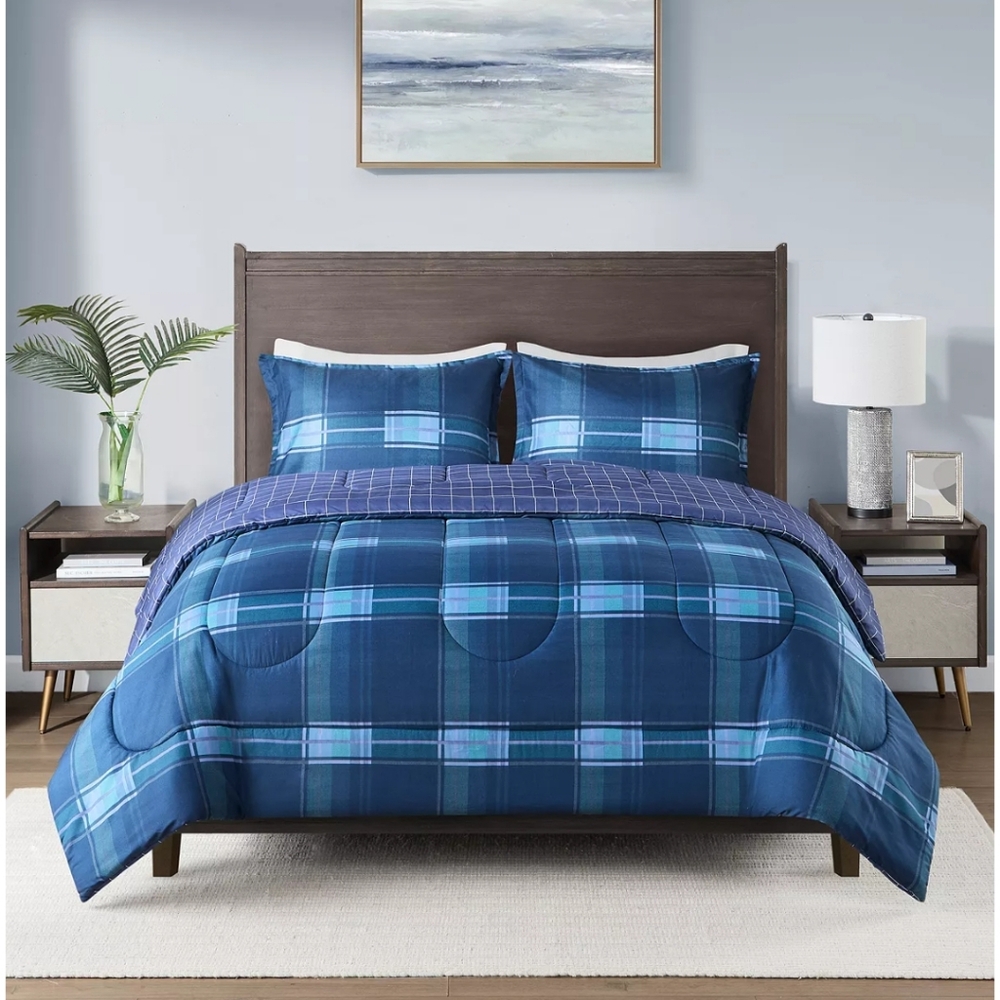 New JLA Leo Reversible 3pc Comforter Set King